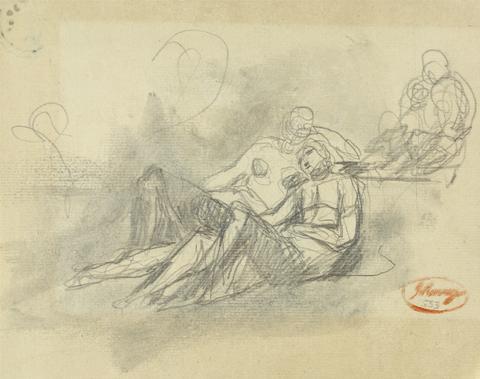 unknown artist Pair of Reclining Figures