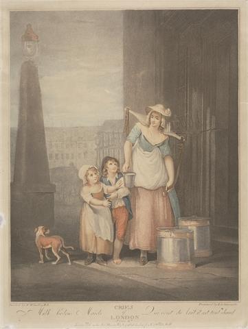 'Cries of London' Plate 2: "Milk below Maids"
