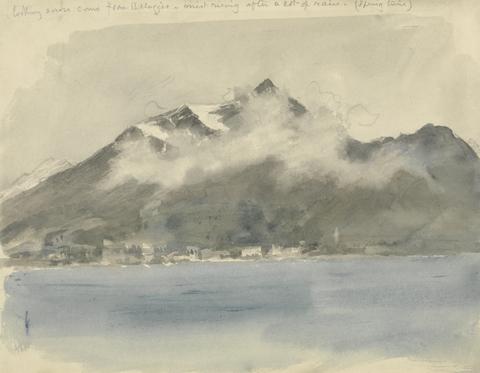 Arthur Severn Looking Across Lake Como