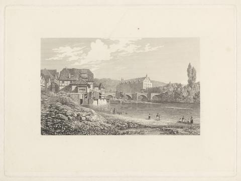 unknown artist View of a Water Mill and Stone Bridge
