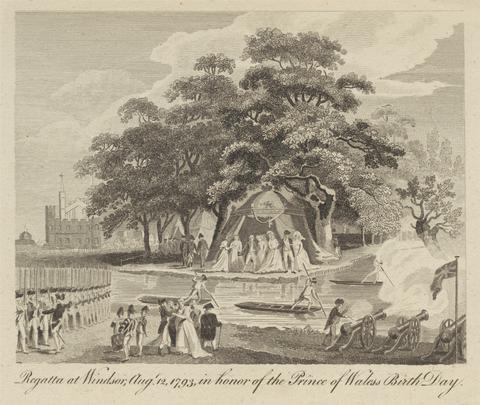 unknown artist Regatta at Windsor, August 12, 1793, in Honor of the Prince of Wales's Birth Day