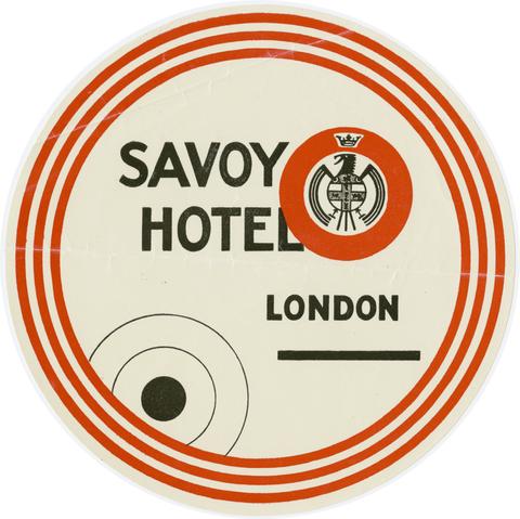 Savoy Hotel : London.