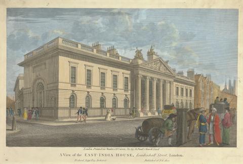 unknown artist A View of the East-India House, Leadenhall Street, London