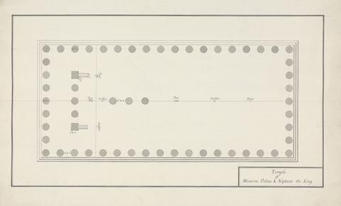 James Bruce Plan of temple of Minerva Polias and Neptune the King