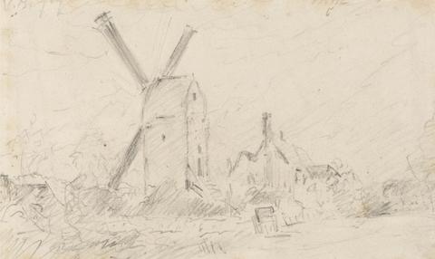 John Constable Landscape with Windmill