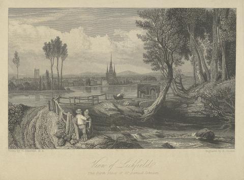 Edward Francis Finden View of Lichfield