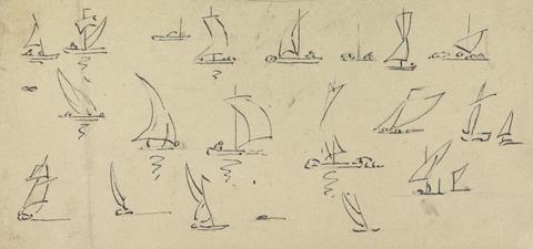 unknown artist Sketch of Boats