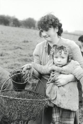 Woman with Daughter, on Farm