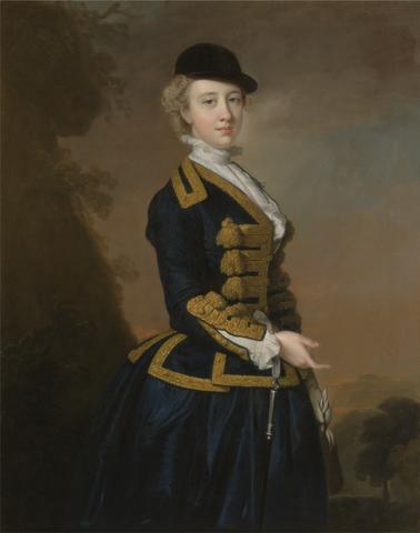 Thomas Hudson Portrait of a Young Woman of the Fortesque Family of Devon