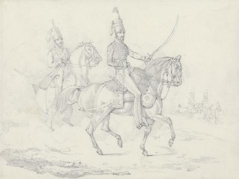 Henry Thomas Alken "Scraps", No. 39: Mounted Hussars