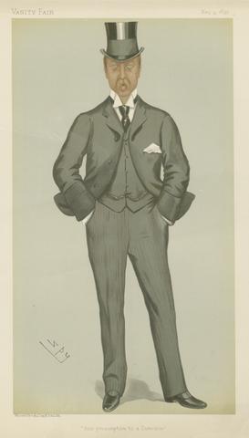 Leslie Matthew 'Spy' Ward Politicians - Vanity Fair - 'Heir presumptive to a Dukedom'. Mr. Victor Cavendish. May 9, 1896