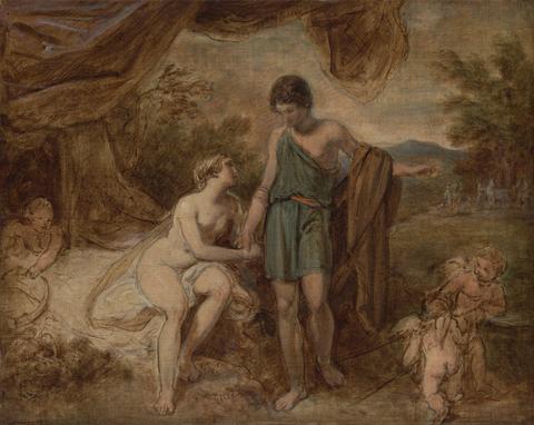 Thomas Stothard An Unfinished Study of Venus and Adonis