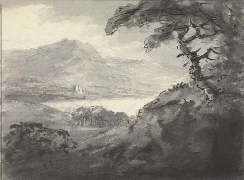 Rev. William Gilpin Mountainous Landscape with a Lake