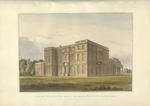 John Buckler FSA South West View of Newby Hall, Yorkshire; the Seat of the Right Hon'ble Lord Grantham