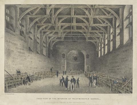 unknown artist This View of the Interior of Westminster School