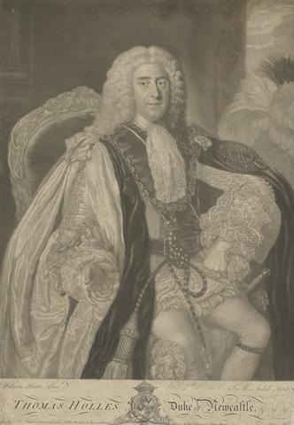James McArdell Thomas Pelham-Holles, 1st Duke of Newcastle upon Tyne and 1st Duke of Newcastle under Lyme