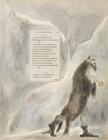 William Blake The Poems of Thomas Gray, Design 47, "The Progress of Poesy."
