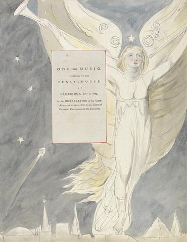 William Blake The Poems of Thomas Gray, Design 93, "Ode for Music."