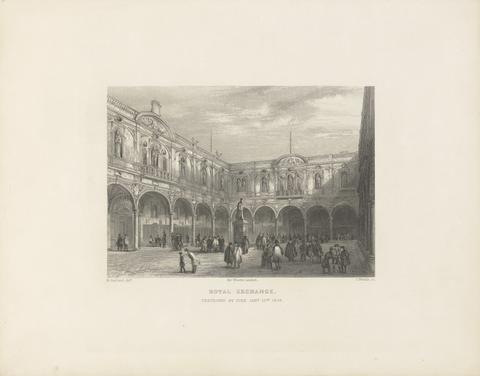 John Woods Royal Exchange, Destroyed by Fire, January 10th, 1838
