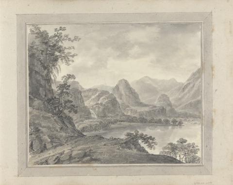Amos Green Views in England, Scotland and Wales; Tour in Scotland: Mountainous landscape with lake