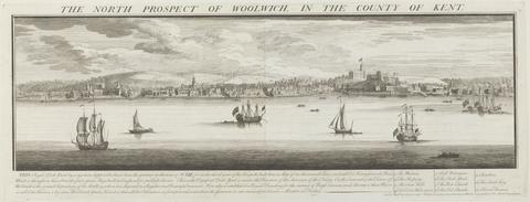 Nathaniel Buck The North Prospect of Woolwich in the County of Kent