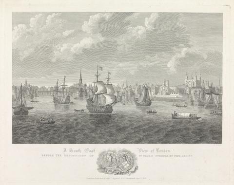 Bartholomew Howlett A South East View of London, Before 1666