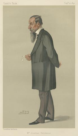 Leslie Matthew 'Spy' Ward Vanity Fair - Doctors and Scientists. Mr. Jonathan Hutchinson. 27 September 1890
