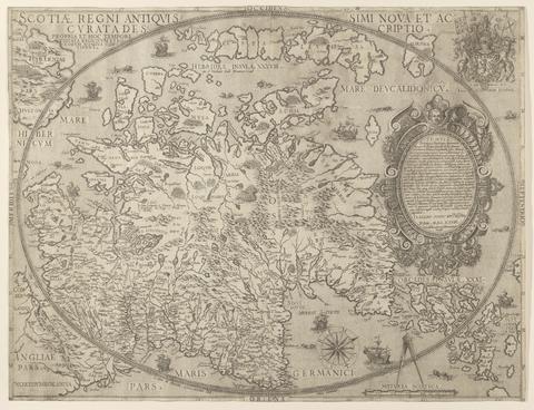 Leslie, John, 1527-1596, cartographer. Scotiae Regni Antiqvissimi Accvrata Descriptio /