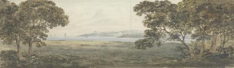 Rev. William Gilpin Wooded Landscape Overlooking an Estuary