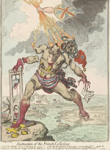James Gillray Destruction of the French Collossus