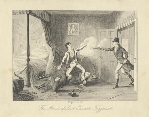 George Cruikshank The Arrest of Lord Edward Fitzgerald