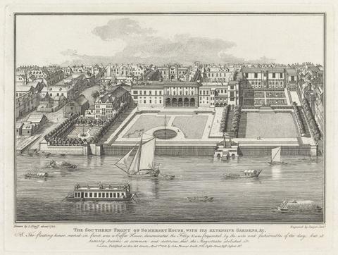Richard Sawyer The Southern Front of Somerset House, with its Extensive Gardens