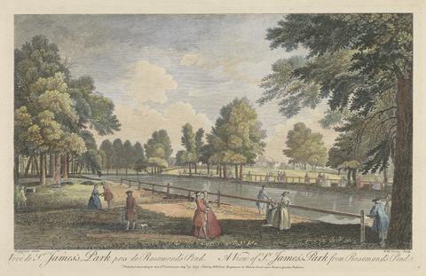 William Henry Toms Veue de St. James's Park pris de Rosamond's Pond