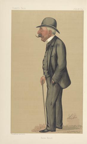 Liborio Prosperi Vanity Fair: Horse Trainers; Baron Hirsch, July 26, 1890