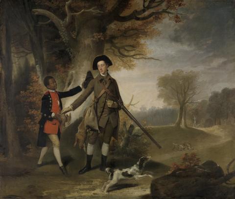 An Unknown Man, perhaps Charles Goring of Wiston (1744-1829), out Shooting with his Servant