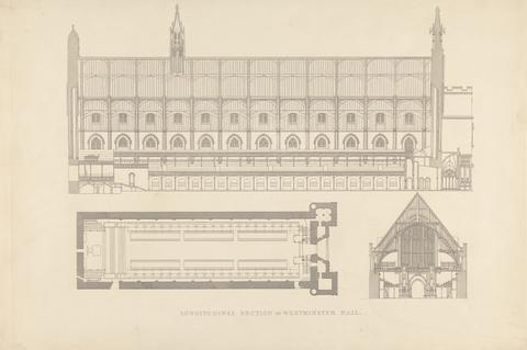 B. Winkles Longitudinal Section of Westminster Hall