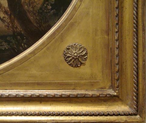 unknown artist British, Neoclassical style with oval inlay frame