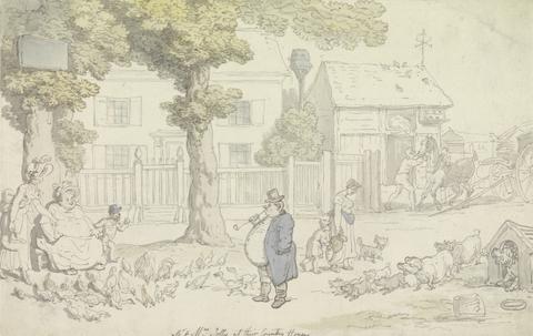 Thomas Rowlandson Mr. and Mrs. Jolly at their Country House