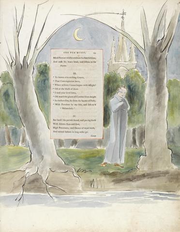 William Blake The Poems of Thomas Gray, Design 97, "Ode for Music."