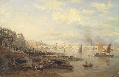 Frederick Nash The Thames and Waterloo Bridge from Somerset House