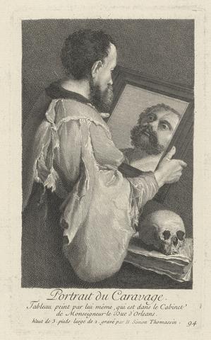 Henry Simon Thomassin Portrait of Caravaggio