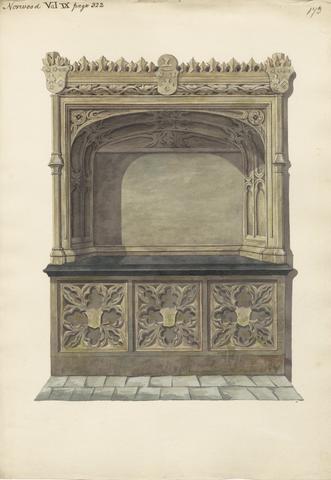 Daniel Lysons Undentified Tomb from Norwood Church