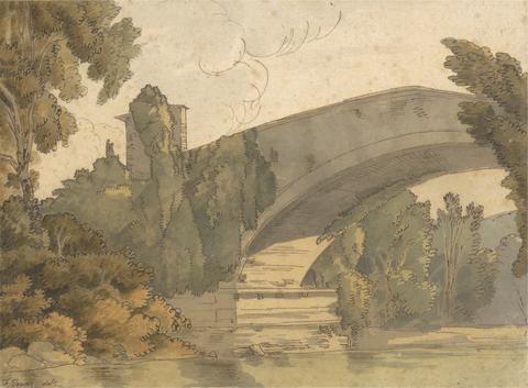 Francis Towne A Bridge Between Florence and Bologna