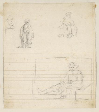 Sir Joshua Reynolds RA Four Sketches of Man