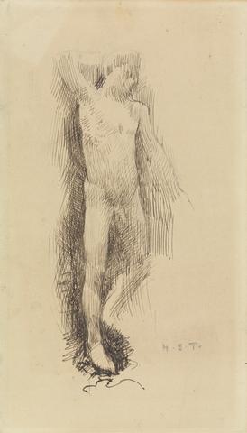 Henry Scott Tuke Standing Male Nude