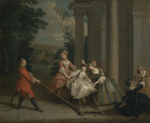 Joseph Francis Nollekens Children Playing with a Hobby Horse
