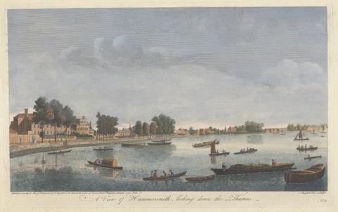 John Boydell A View of Hammersmith looking down the Thames