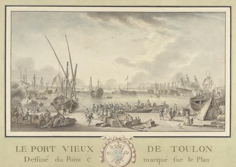unknown artist Le Port Vieux de Toulon: Dessiné du Point C Marqué sur le Plan