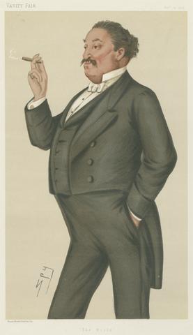 Leslie Matthew 'Spy' Ward Vanity Fair: Newspapermen; 'The World', Mr. Edmund Hodgson Yates, November 16, 1878