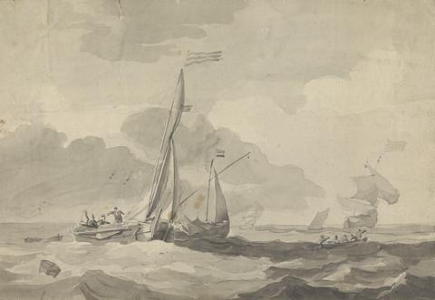 Sawrey Gilpin Boats at Sea
